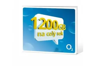 O2 Roční datové připojení 1,2 TB