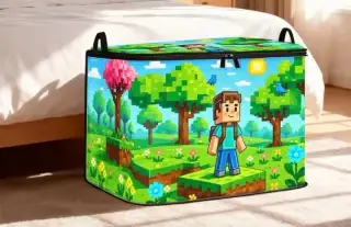 Krabice box na hračky Minecraft