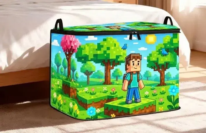 Krabice box na hračky Minecraft