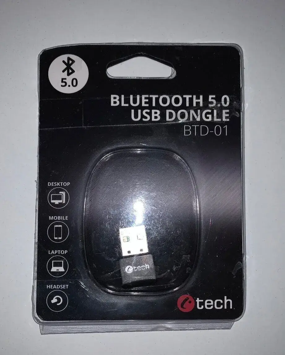 Bluetooth adaptér C-Tech BTD-01 (bluetooth 5.0) externí USB