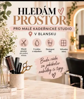 POPTÁVKA – Poptávka: prostor pro kadeřnictví, Blansko