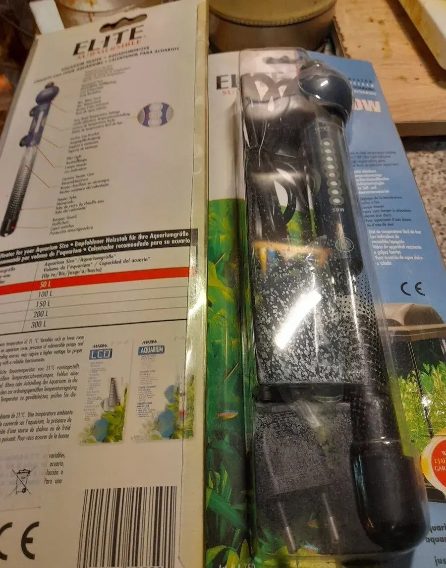 Akvarijní topítko s termostatem nové-150,-kč/kus