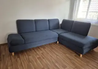 Velká rohová rozkládací sedací souprava 270 × 200 cm