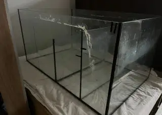Skleněný sump pro mořské akvárium 64 × 40 × 32 cm
