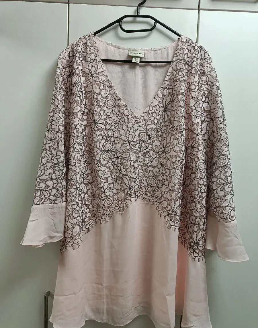 Společenská halenka s krajkou Bonprix. vel. 54 (7XL) - nová