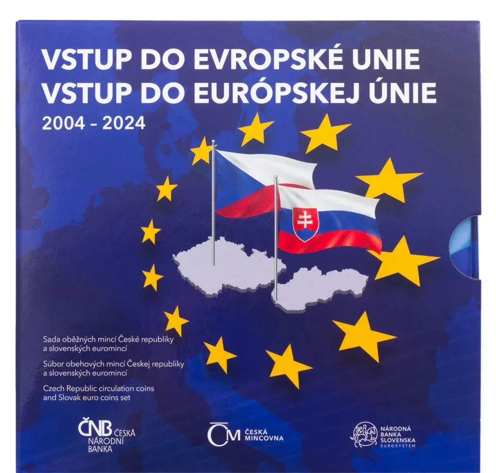 Sada mincí 2024 Vstup ČR a SR do Evropské unie stan