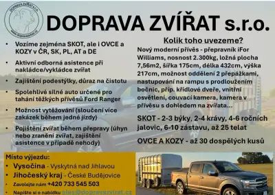 Přeprava hospodářských zvířat