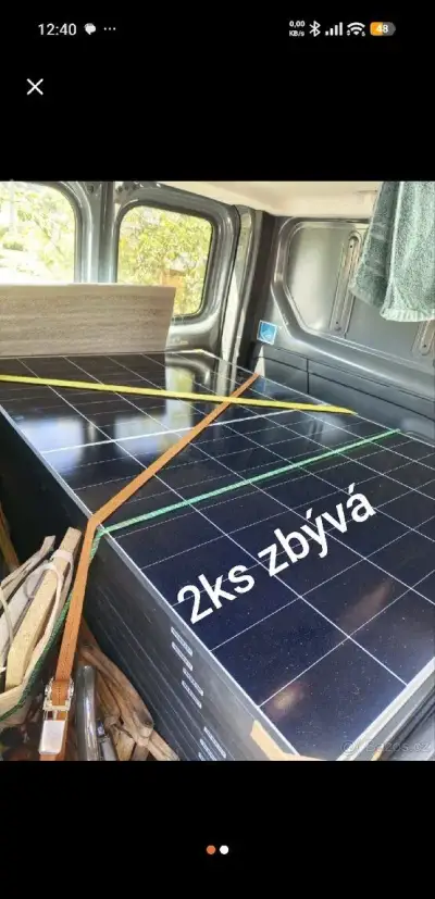 Nové solární panely Aiko 470wp , černý ABC