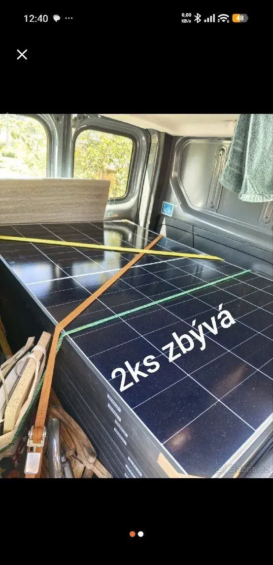 Nové solární panely Aiko 470wp , černý ABC