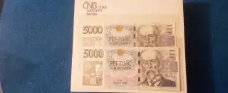 5000 Kč s přítiskem 01H