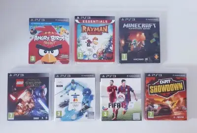 HRY PS3 • RAYMAN • MINECRAFT • ANGRY BIRDS