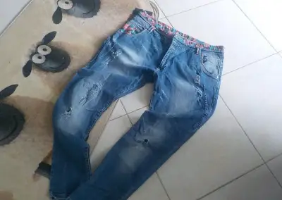 Lux džiny baggy ,haremky vel eu44 pas94cm-žena