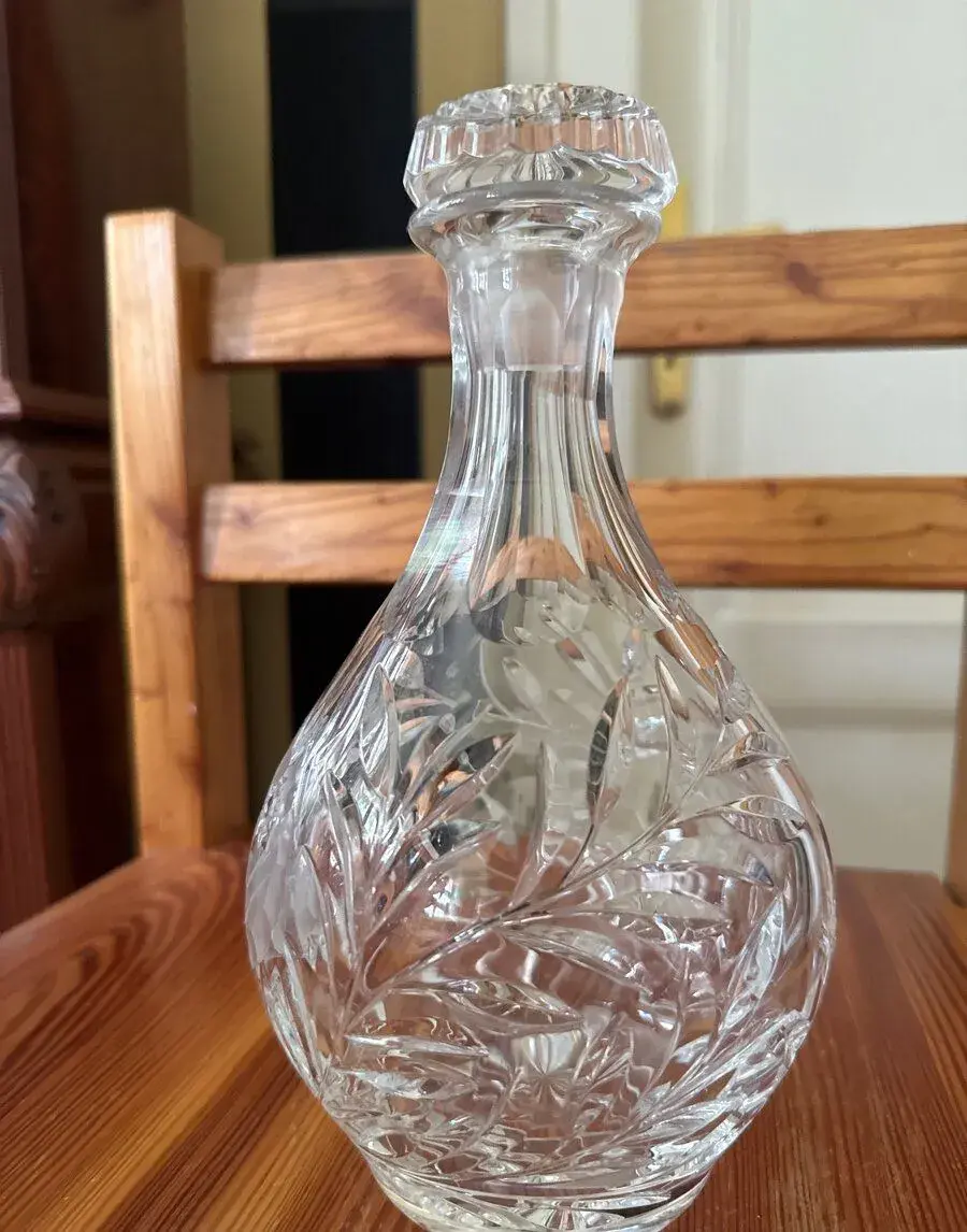 Karafa skleněná na whisky výška 24 cm