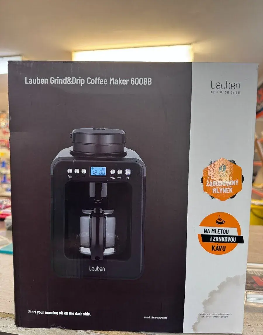Překapávač Lauben Grind&Drip Coffee Maker 600BB