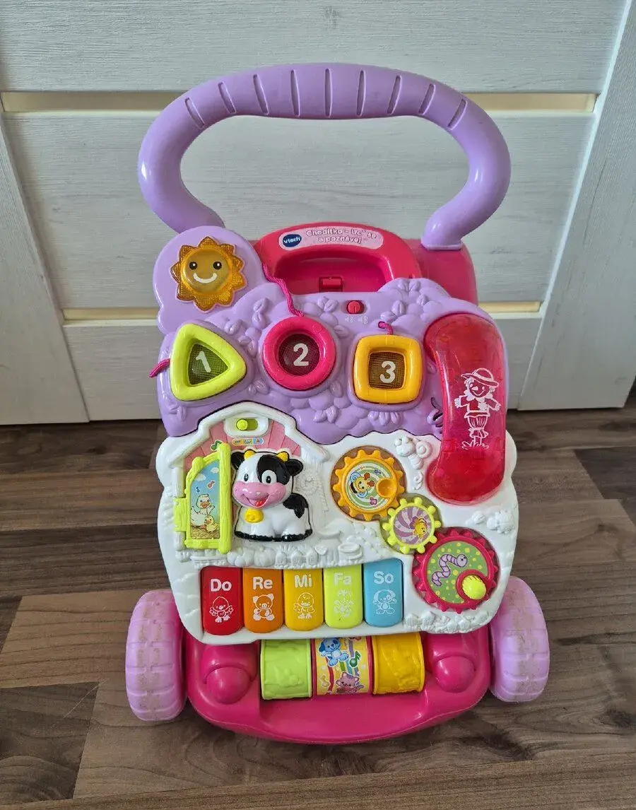Vtech Chodítko - Uč se a poznávej, růžové