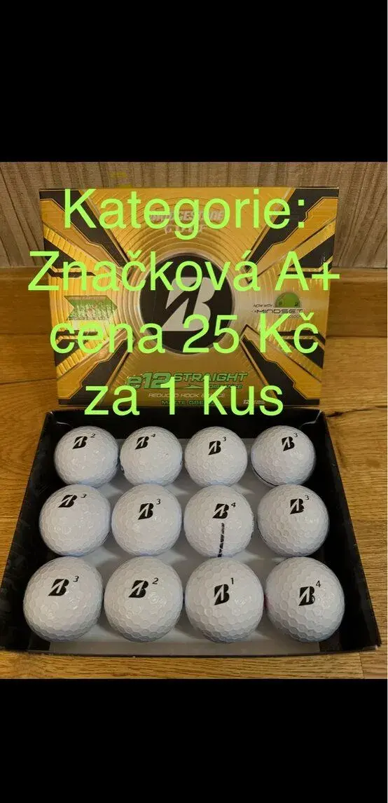 Hrané golfové míčky, pouze Brigestone e12, 25 Kč / ks