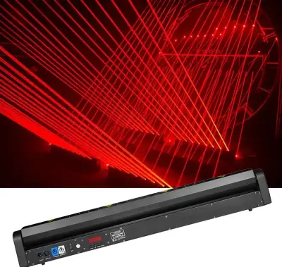 Profesionální laserový BAR (8×500 mW) – světelný efekt, DMX