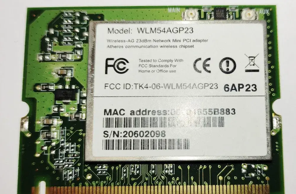 WiFi karta Compex mPCI WLM54AGP23