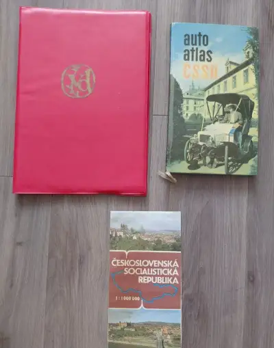 Autoatlasy ČSSR + mapa