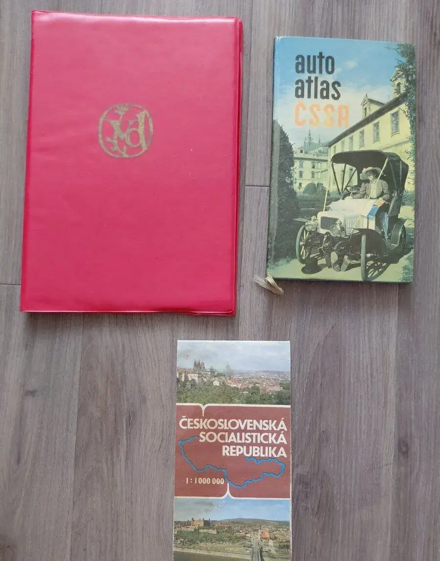 Autoatlasy ČSSR + mapa