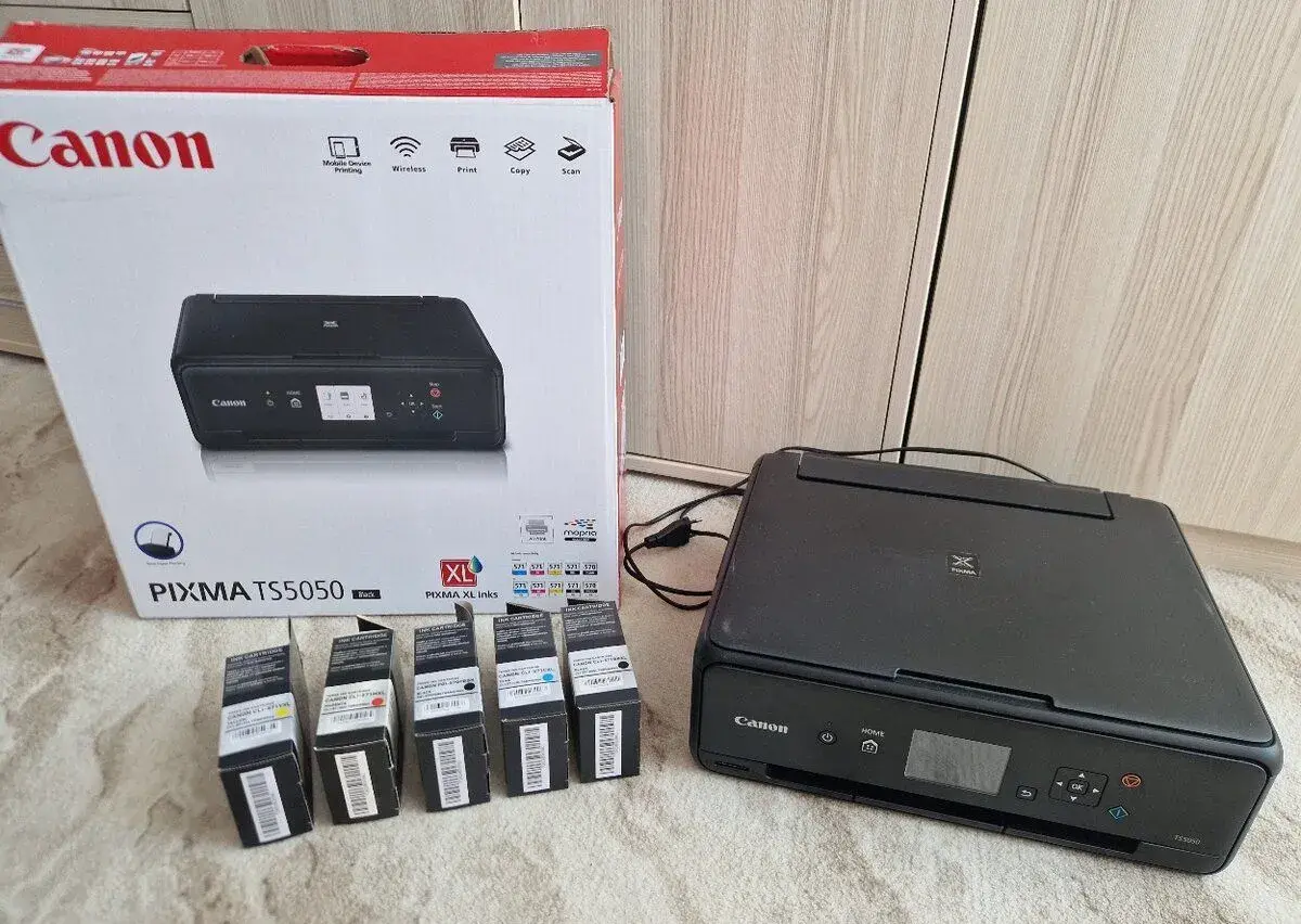 Nová nerozbalená sada barev + tiskárna Canon Pixma TS5050