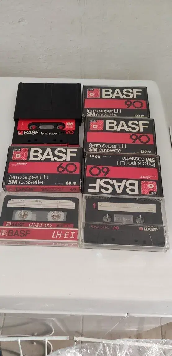 7× BASF audiokazety