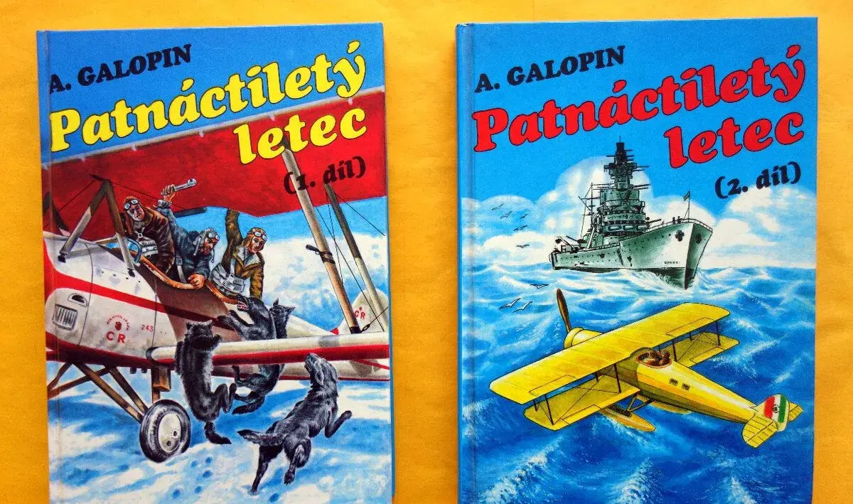 A. Galopin - Patnáctiletý letec 1. + 2. díl/ NEČTENÉ -