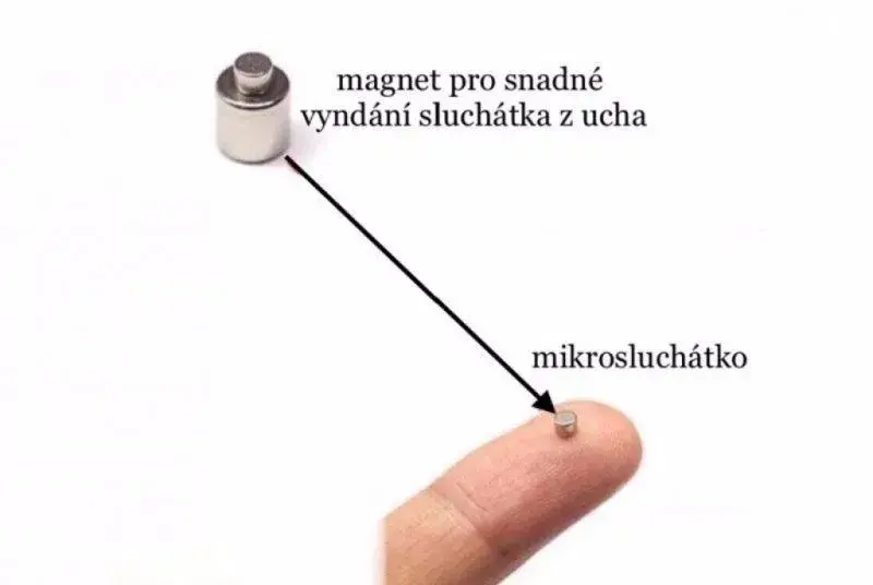Neviditelné mikrosluchátko MIKRO s 7.5 W indukční smyčkou
