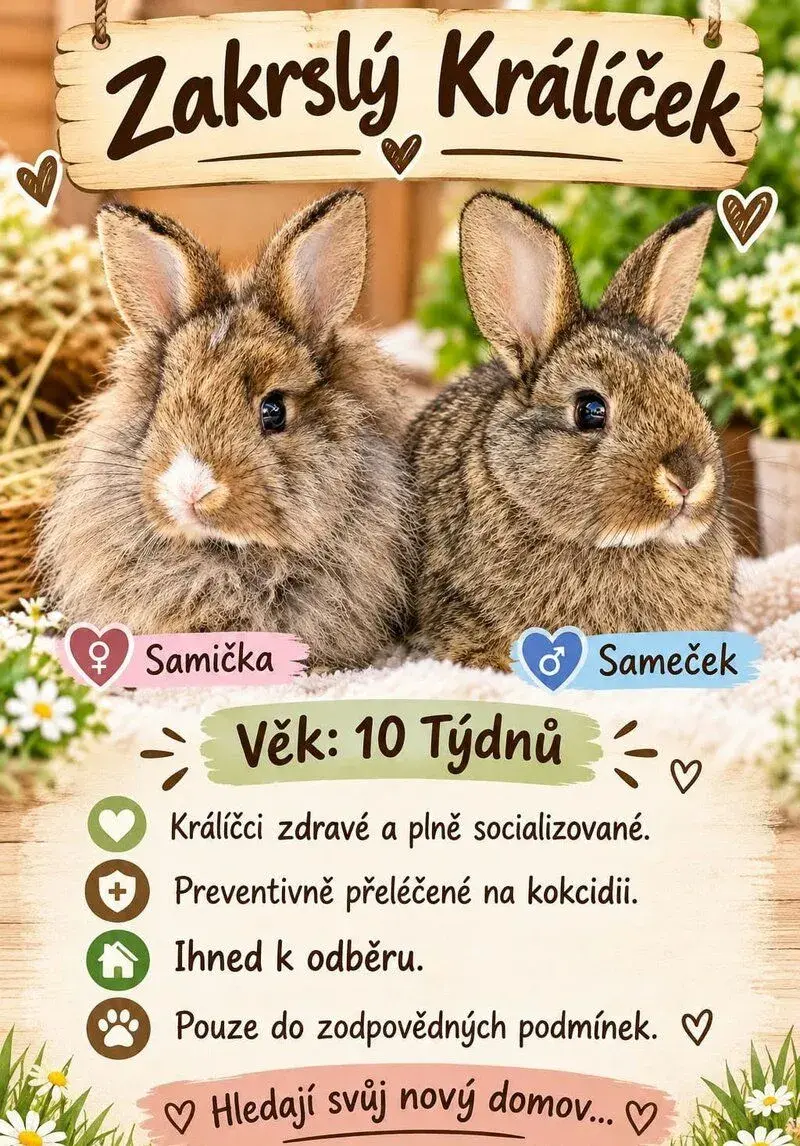Zakrslý Králíček - Samička / Sameček