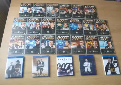 komplet JAMES BOND 1-20 + 5x blu-ray (D.Craig) cz dabing
