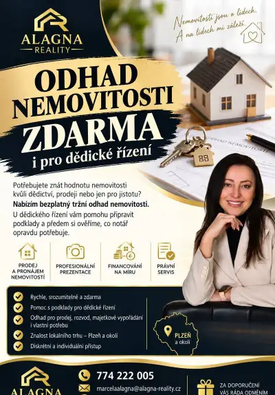 ODHAD NEMOVITOSTI ZDARMA – i pro dědické řízení“.