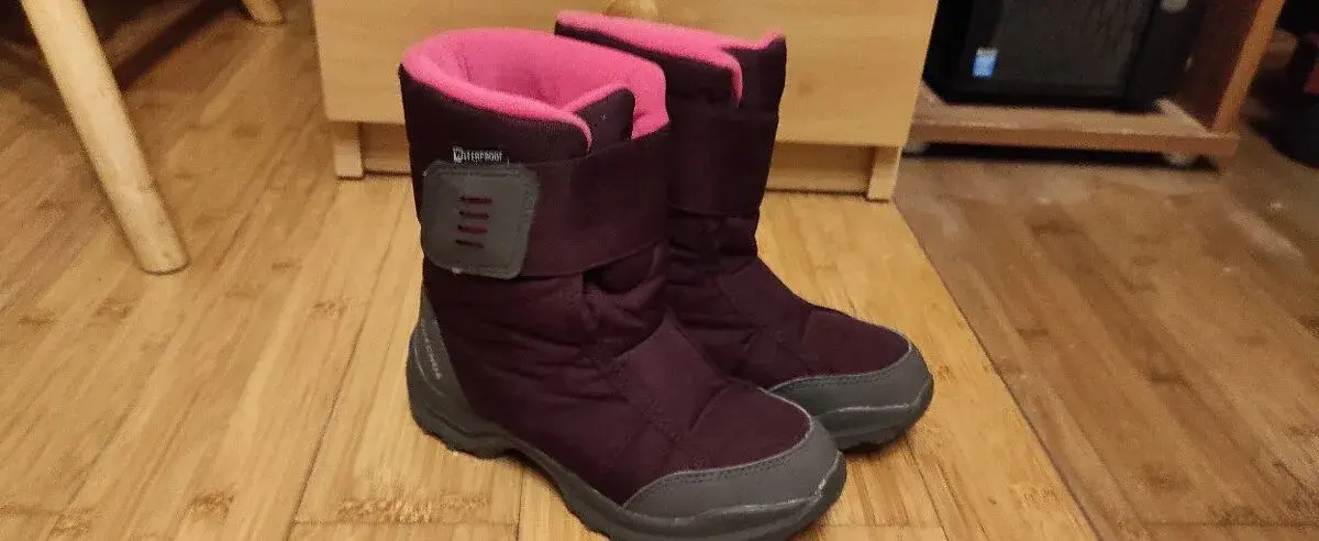 QUECHUA SH 100 vel. 32 zimní dívčí nepromokavé boty STAV