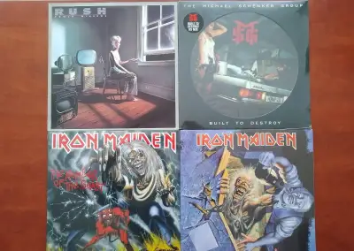 MIX LP - RUSH,M.S.G. IRON MAIDEN.
