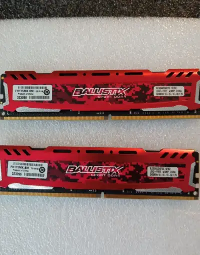 16GB Crucial Ballistix Sport DDR4,2400 CL16