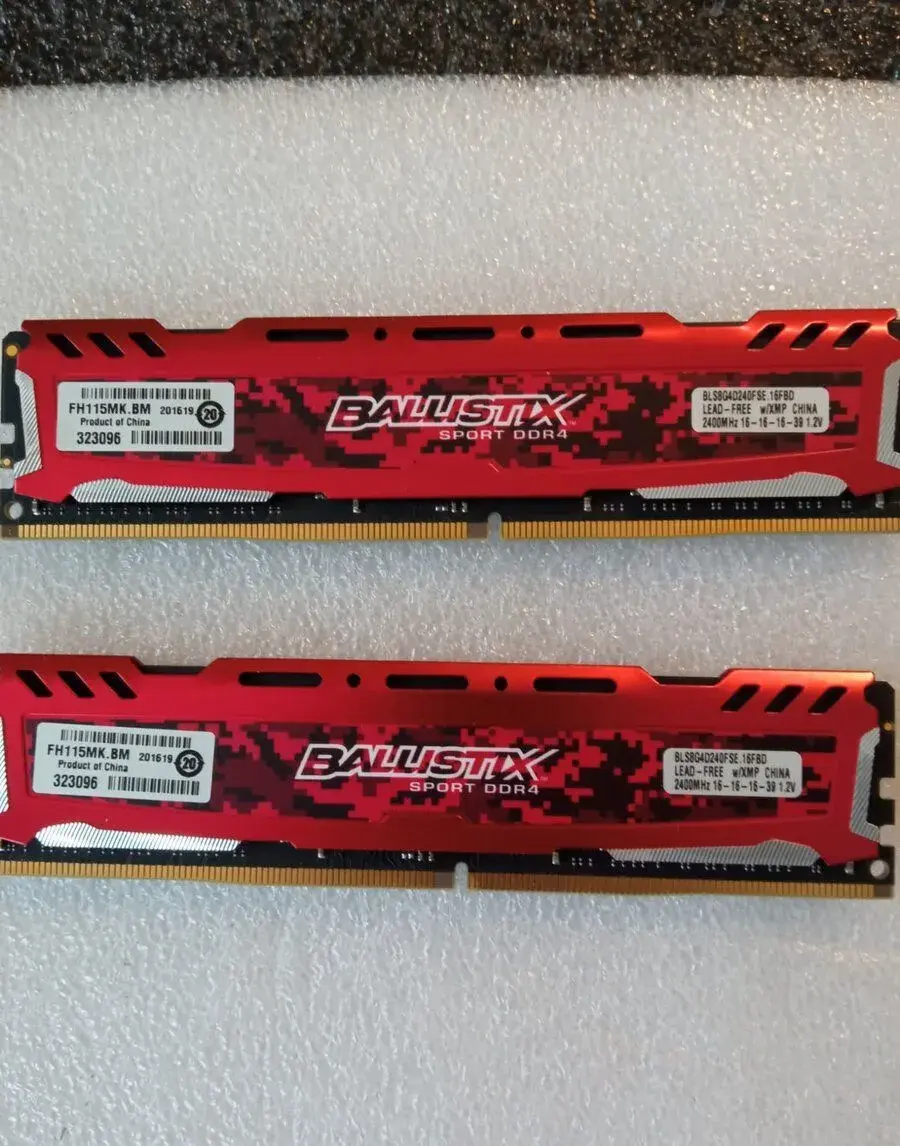 16GB Crucial Ballistix Sport DDR4,2400 CL16