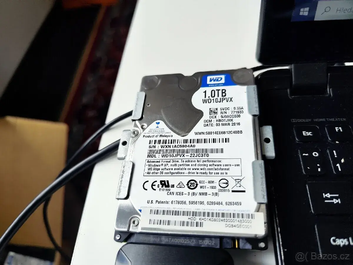 Harddisk WesternDigital 2,5 palce 1TB