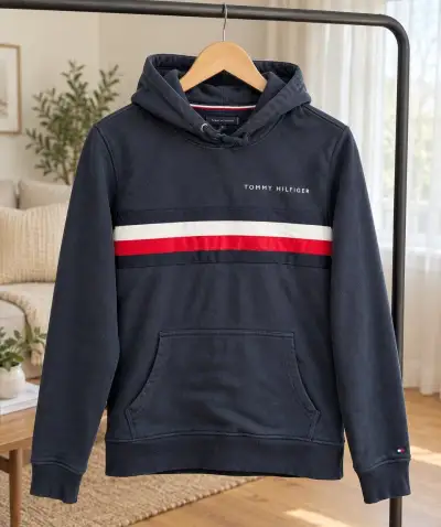 Pánská mikina Tommy Hilfiger s kapucí – vel. S