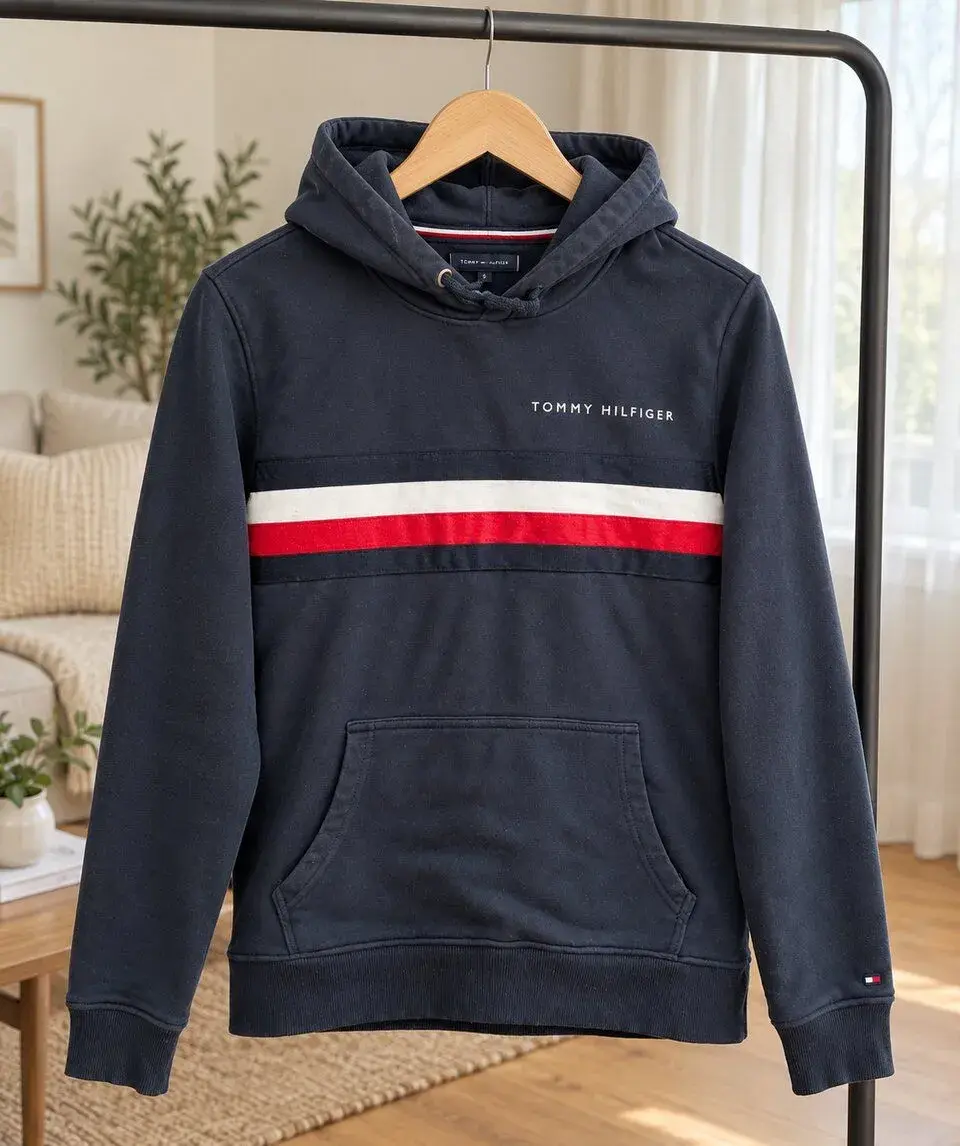 Pánská mikina Tommy Hilfiger s kapucí – vel. S