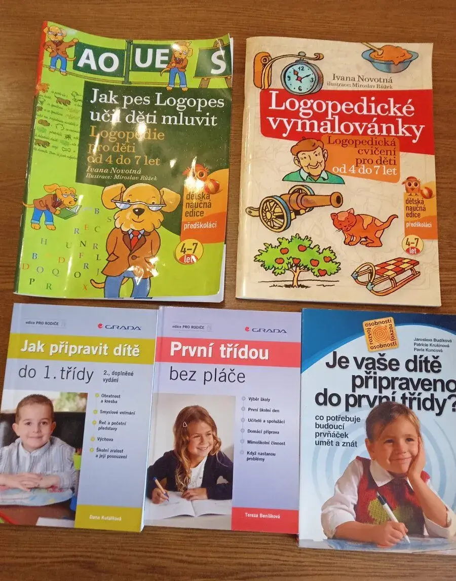 2 logopedie a 3 knihy pro předškoláky rezervace