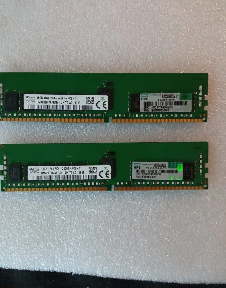 32GB/2x16GB/SK hynix HPE DDR4-2400 ECC RDIMM 1Rx4 HMA82GR7AF