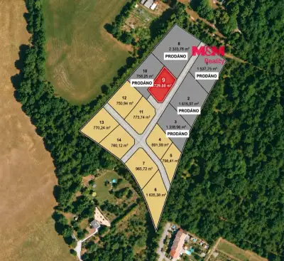 Prodej pozemku k bydlení, 729 m², Líšťany