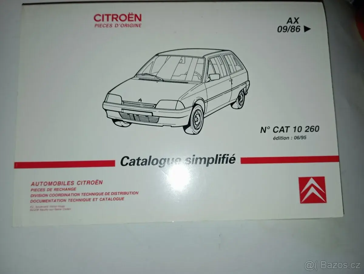 Citroën katalogy,navody