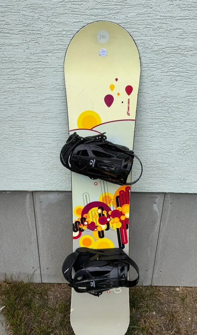 Dětský snowboard CrazyCreek 133cm s vázáním Drake