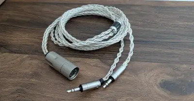 Gladiator Cables - stribro, 2x 3.5mm, XLR