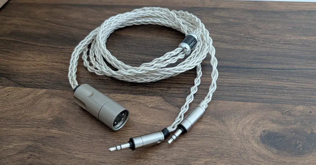 Gladiator Cables - stribro, 2x 3.5mm, XLR