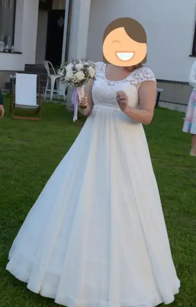Svatební set šaty, bolerko a doplňky