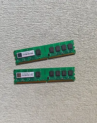 Operační paměť RAM kit 4GB (2x2GB) DDR2 800MHz Transcend