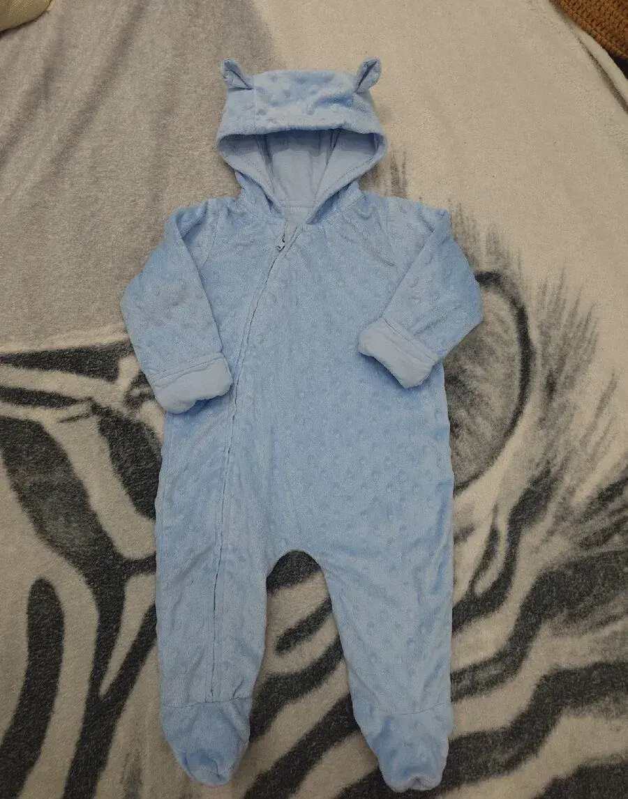 Minky teplý overal / kombinéza s oušky