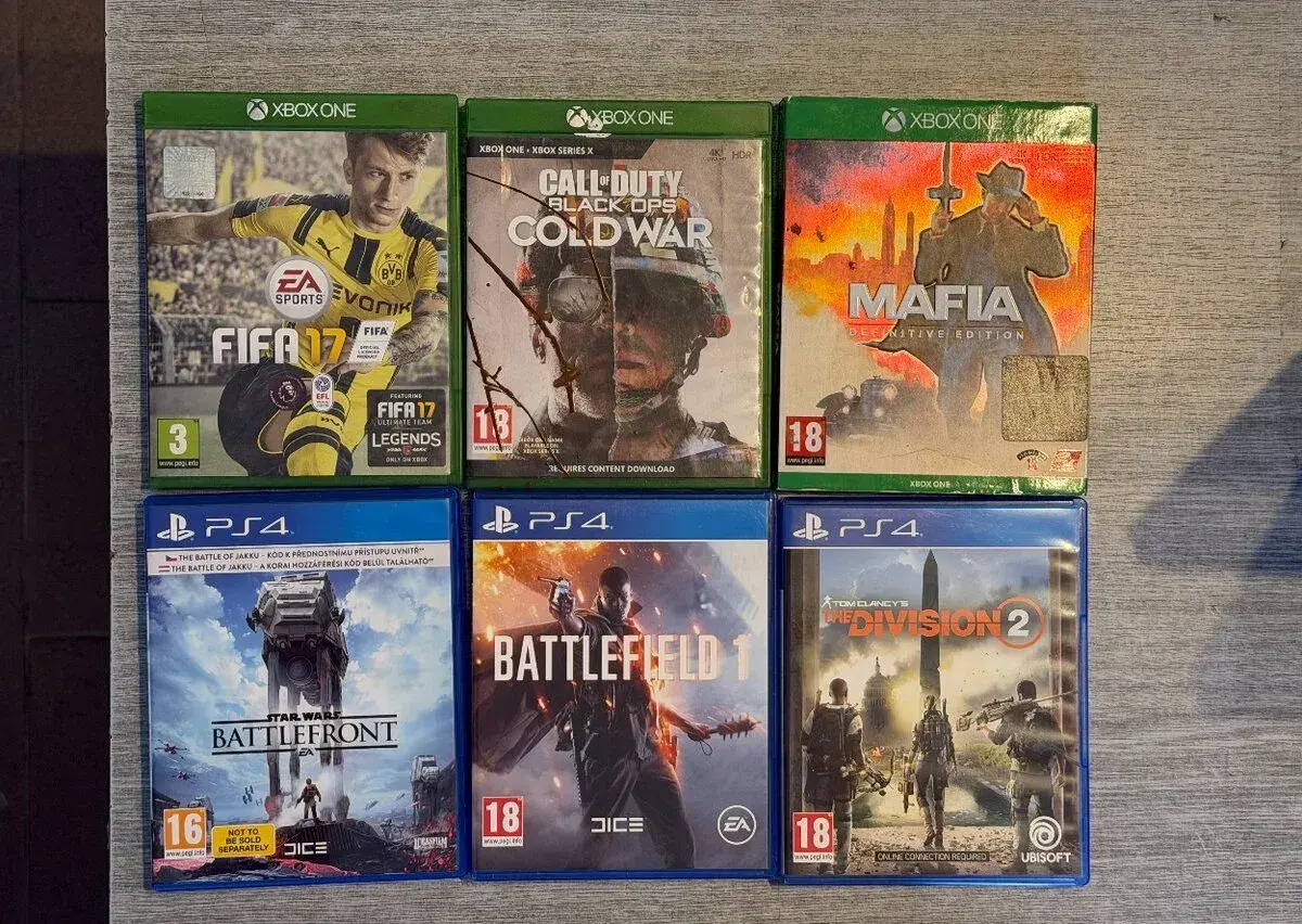 hry na PS4 a Xbox One 100-200kč za kus