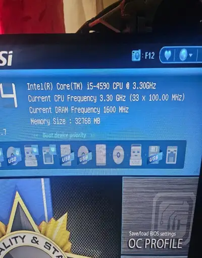 Základní deska H97 + Intel i5 4590 + 32GB RAM